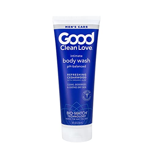 Good Clean Love Cedarwood Body Wash - Moisturizing, pH-Balanced for Sensitive Skin - 8 oz