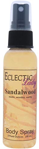 Sandalwood Body Mist - Hydrating, Paraben-Free, Handcrafted Fragrance for Daily Use - 8oz