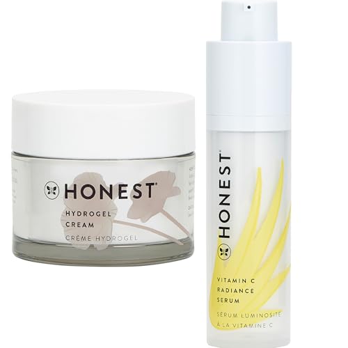 Honest Beauty Moisturizer & Vitamin C Serum Bundle - Hydration & Radiance Boost - 1.7 fl oz, 1 fl oz