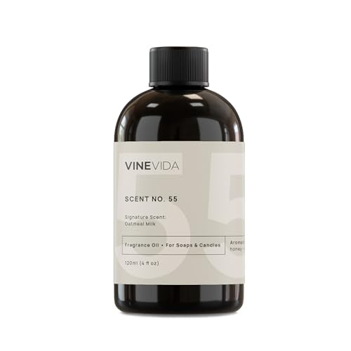 VINEVIDA Candle Making Oil - Natural Oatmeal Milk Fragrance, Vegan & Skin-Safe - 4oz