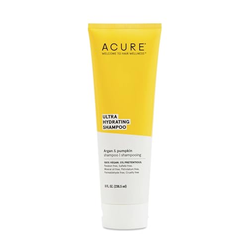 Acure Shampoo - Ultra Hydrating, Omega Fatty Acids, Vegan & Cruelty-Free - 8 Fl Oz