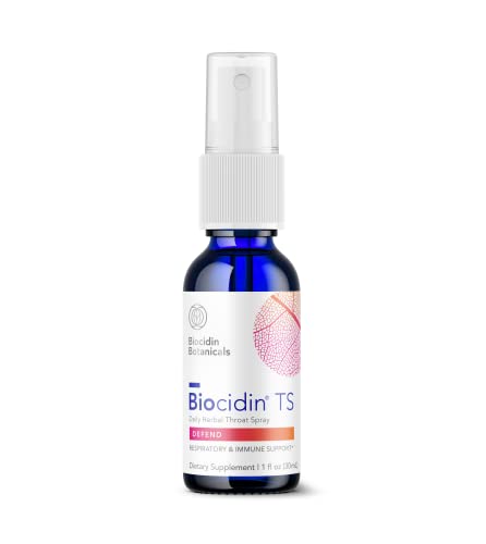 Biocidin TS Throat Spray - Supports Respiratory Health & Immune Response - 99% Organic, 1 oz