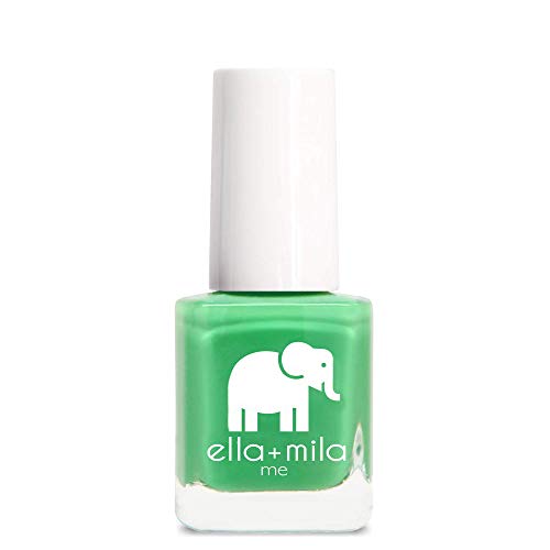 ella+mila Nail Polish - Vibrant Tropical Jungle Color, Vegan, 7-Free, PETA Certified - 15ml