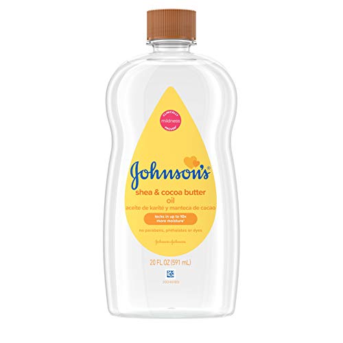 Johnson's Baby Oil - Non-Greasy Moisturizer, Clinically Proven Mildness, 20oz (Pack of 2)