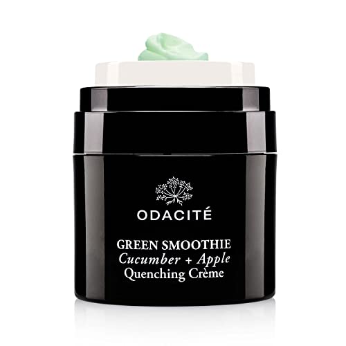 ODACITE Hydrating Face Cream - Intense Moisture, Lightweight & Non-Greasy - Cucumber & Apple, 1.69oz