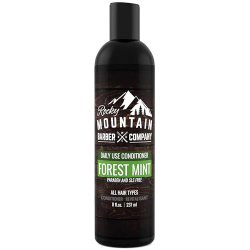 Rocky Mountain Barber Company Men's Conditioner - Hydrates & Softens, Essential Oils - 8oz