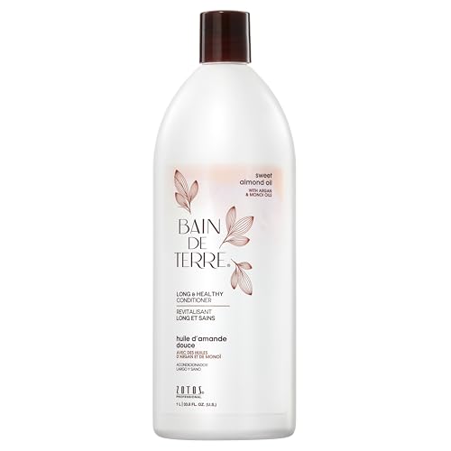 Bain de Terre Sweet Almond Oil Conditioner - Strengthens, Hydrates, Color-Safe - 33.8 Fl Oz