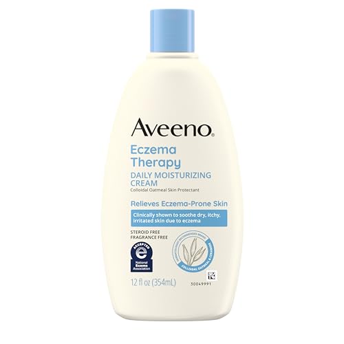 Aveeno Eczema Cream - Clinically Proven Itch Relief, Hypoallergenic Formula - 12 FL OZ