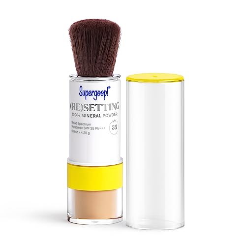 Supergoop! Mineral Sunscreen Powder - Broad Spectrum SPF 35, Moisture-Boosting Ingredients - 0.15oz