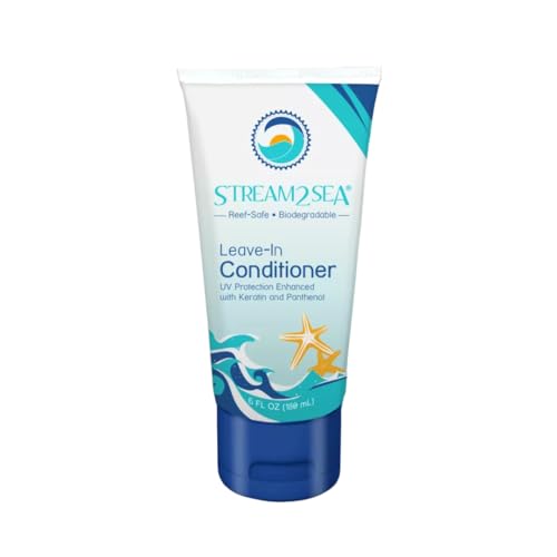 Stream2Sea Leave-In Hair Conditioner - Detangles, Restores Moisture, UV Protection - 8oz