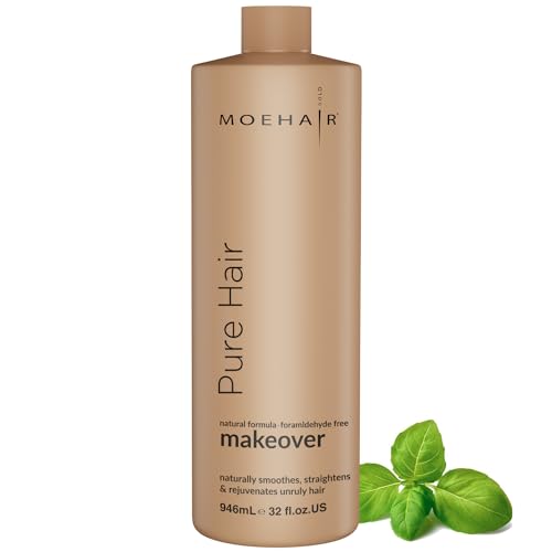 MOEHAIR Pure Hair Makeover - Repairs & Strengthens, Formaldehyde-Free Protein Treatment - 32 Fl. Oz