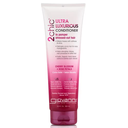 GIOVANNI Ultra-Luxurious Shampoo - Moisturizes & Detangles Curly Hair, Color Safe - 8.5 oz