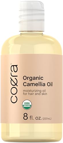 Coera Camellia Oil - Nourishing Moisturizer for Hair & Skin, Certified Organic - 8 fl oz