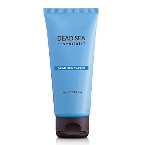 Dead Sea Essentials Foot Cream - Softens Cracked Skin, Tea Tree Oil Infused - 3.38 fl oz