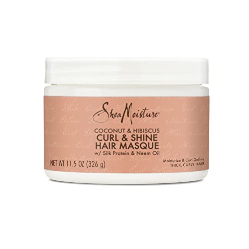 SheaMoisture Hair Mask - Deep Hydration for Curls, Nourishing Shea Butter & Coconut Oil - 11.5oz