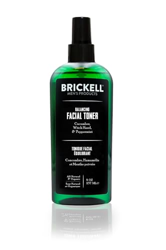 Brickell Men's Face Toner - Reduces Shine, Minimizes Pores, Natural Ingredients - 8oz