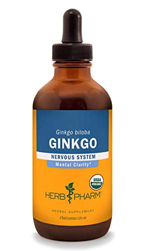 Herb Pharm Ginkgo Liquid Extract - Enhances Memory & Circulation, Non-GMO, 4oz