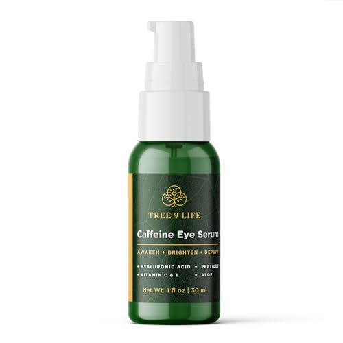 Tree of Life Eye Serum - Reduces Dark Circles & Puffiness, Hydrating Anti-Aging Formula - 1fl oz