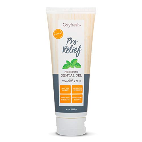 Oxyfresh Premium Pro Relief Dental Gel - Soothes Gums, Hydrates & Freshens Breath - 4 oz