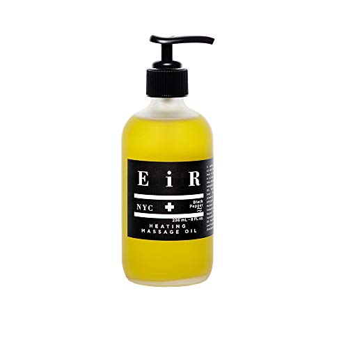 EiR NYC Black Pepper Massage Oil - Alleviates Soreness, Moisturizes Skin - 8oz