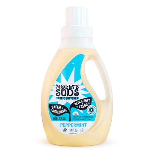 Molly’s Suds Fabric Softener - Reduces Static & Wrinkles, Plant-Based with Essential Oils - 34oz