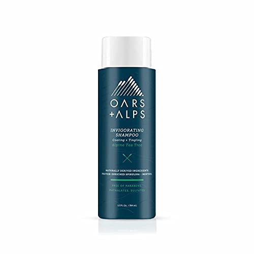 Oars + Alps Men's Shampoo - Soothes Scalp, Hydrates Hair with Witch Hazel & Tea Tree Oil - 12 Fl Oz