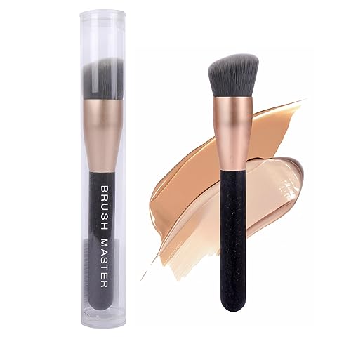 Brush Master Foundation Brush - Precision Angled Design, Vegan & Cruelty-Free - Kabuki Style