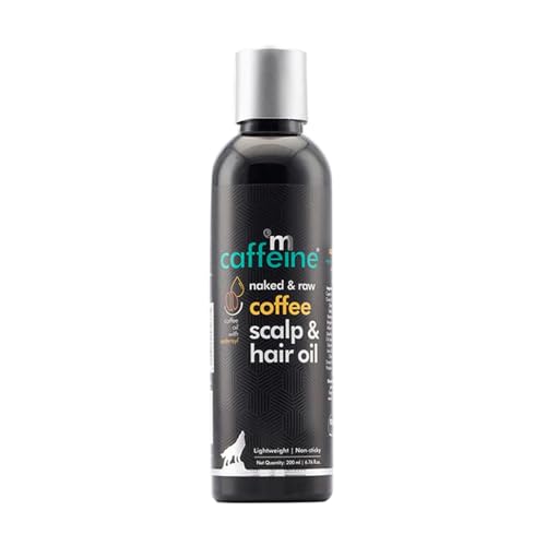 mCaffeine Hair Oil - Boosts Hair Growth, Nourishes Scalp with Redensyl & Argan Oil - 200ml