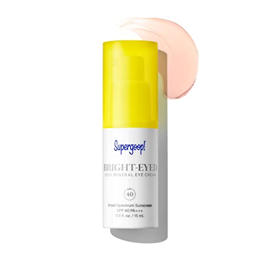 Supergoop! Bright-Eyed Eye Cream - Hydrating SPF 40, Reduces Dark Circles & Puffiness - 0.5 fl oz