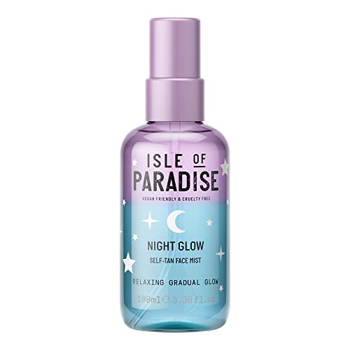 Isle of Paradise Night Glow Face Mist - Hydrating Jasmine & Argan Oil for Radiant Skin - 3.38oz