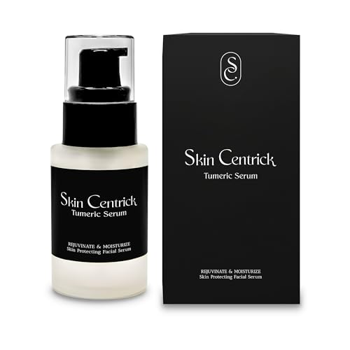 Skin Centrick Turmeric Serum - Dark Spot Corrector, Brightening Moisturizer - 1.7oz Glass Bottle