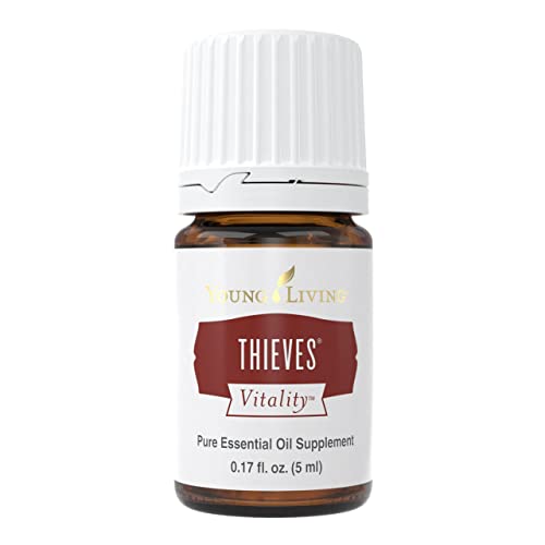 Young Living Thieves Vitality Essential Oil - Immune Support, 100% Pure - 5ml