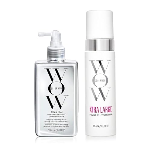 COLOR WOW Hair Care Bundle - Long-Lasting Blowouts, Frizz-Free Gloss, Heat Protection - 2 Items