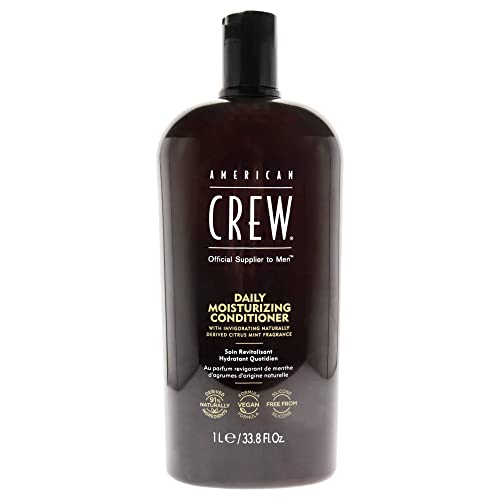 American Crew Daily Conditioner - Moisturizes & Detangles, 91% Naturally Derived - 33.8oz