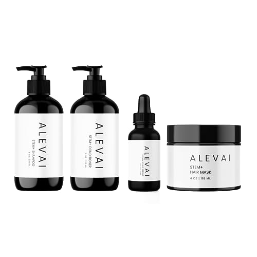 Alevai Stem+ Hair Care Bundle - Nourishes, Repairs & Strengthens, Safe for All Hair Types - Vegan