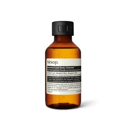 Aesop Geranium Leaf Body Cleanser - Refreshing Gel, Vegan, Paraben-Free - 3.4 fl oz