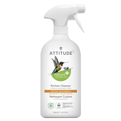 ATTITUDE All Purpose Cleaner - EWG Verified, Vegan Citrus Zest, Plant-Based - 27.1 Fl Oz