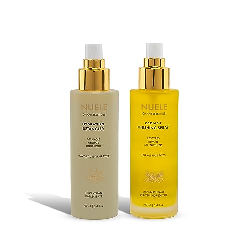 Nuele Hair Care Bundle - Boost Shine & Hydration with 100% Naturally Derived Ingredients - 3.4oz