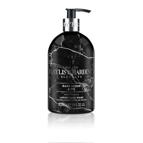 Baylis & Harding Liquid Hand Soap - Moisturizing Dark Amber & Fig, Vegan & Recyclable - 16.9oz