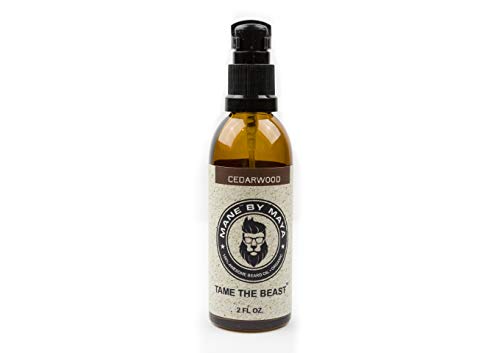 MANE by Maya Beard Oil - Promotes Thicker Growth, All Natural Cedar Wood - 2 Fl Oz