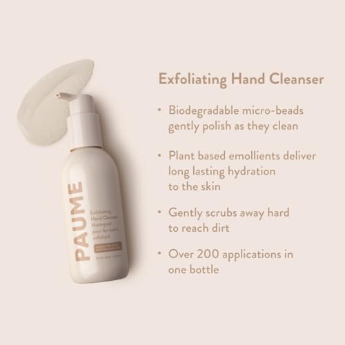 PAUME Exfoliating Hand Soap - Gentle Cleanse, Essential Oil Infusion, 65% PCR - 8.4 oz