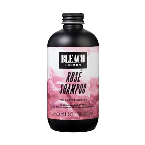 BLEACH LONDON Rose Shampoo - Soft Pink Rinse, Vegan, Color Protecting Formula - 8.45 fl oz