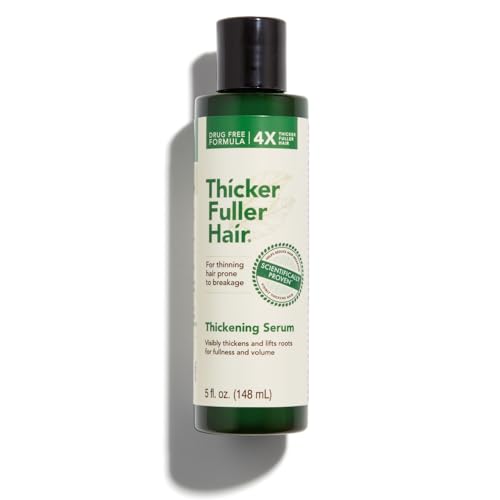 Thicker Fuller Hair Serum - Natural Thickening & Breakage Defense, Nourishing Ingredients - 5 oz