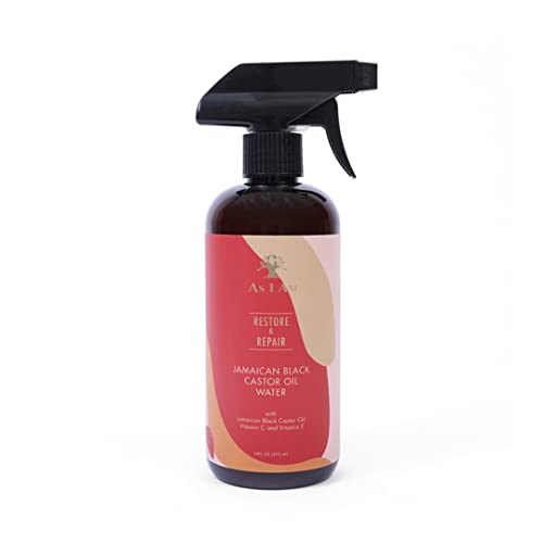 As Am JBCO Water Hair Care Set - Moisturizes, Detangles, Anti-Frizz, 16oz with Castor Oil & Vitamins
