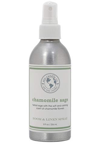 Eco Candle Co. Room & Linen Spray - Chamomile Sage, Natural Ingredients, Recycled Aluminum - 8oz