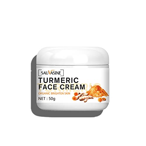 Turmeric Face Cream - Natural Skin Brightening & Hydrating, Dark Spot Remover - 50g