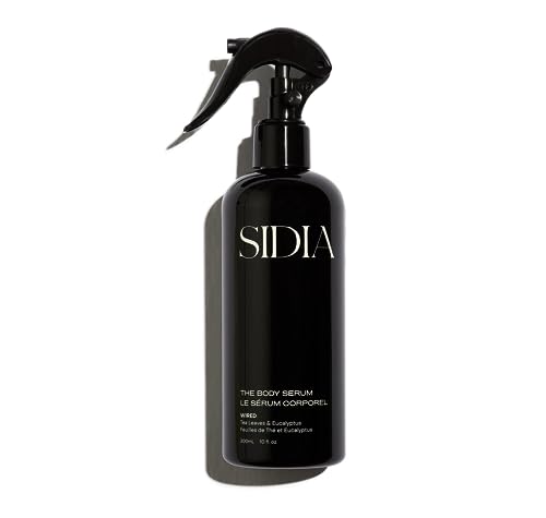 SIDIA Body Serum - Lasting Hydration, Hyaluronic Acid & Squalane - 10 fl oz, Vegan & Cruelty-Free