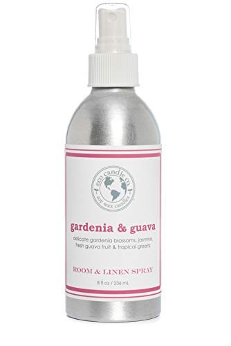 Eco Candle Co. Room & Linen Spray - Freshens with Gardenia & Guava, Natural Ingredients - 8 oz