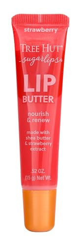 Tree Hut Sugar Lips Lip Butter - Moisturizes & Nourishes with Shea and Strawberry Extract - 0.5oz