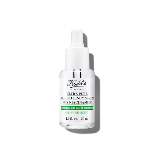 Kiehl's Ultra Pure Niacinamide Face Serum - Reduces Oil & Shine, Minimizes Imperfections - 1 fl oz